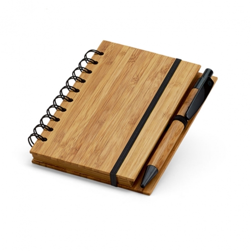 Caderno de Bambu 10,5 X 14,8 cm-MB93486