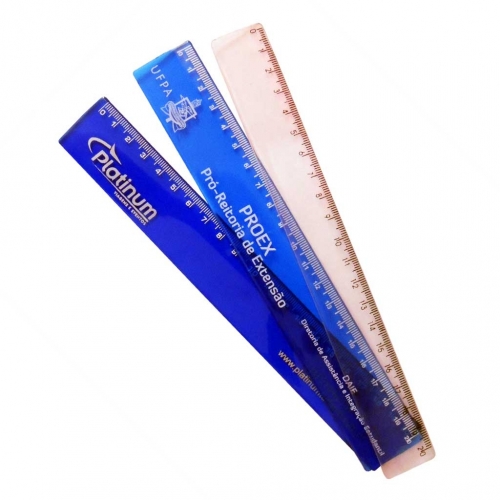 Régua de 20cm PVC Translucido-MB01098