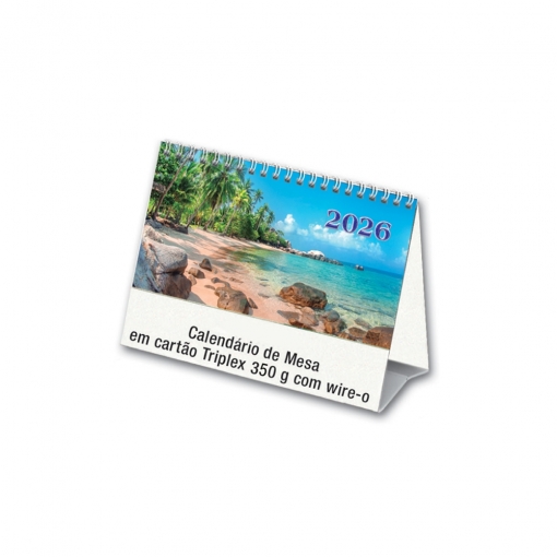 CALENDÁRIO DE MESA TRIPLEX - C/ WIRE-O-MB02492