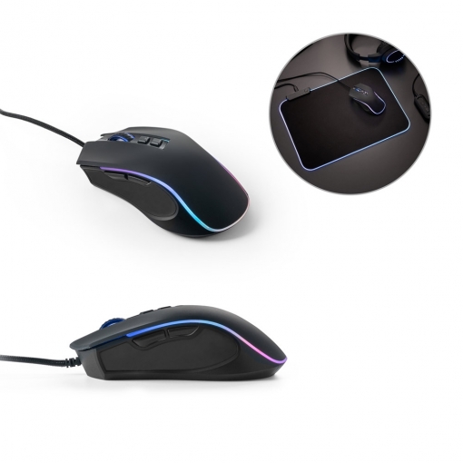 Mouse para jogos em ABS com acabamento em borracha-MB97133