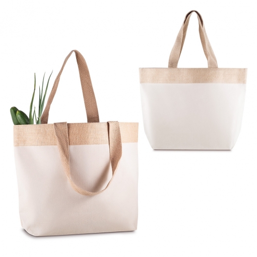 Sacola em Algodão e Juta 220g/m² (34x48cm)-MB03723