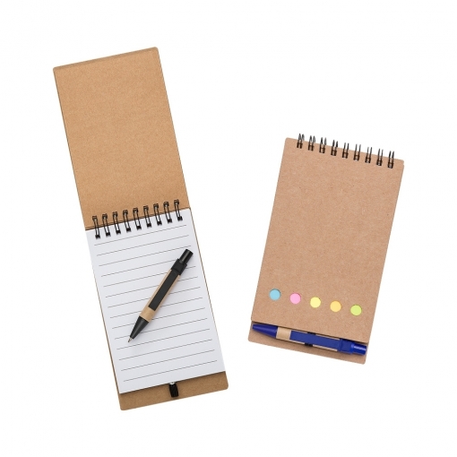 Bloco de Anotações com Caneta e Autoadesivo 10 CM X 8,5 CM-MB12244B