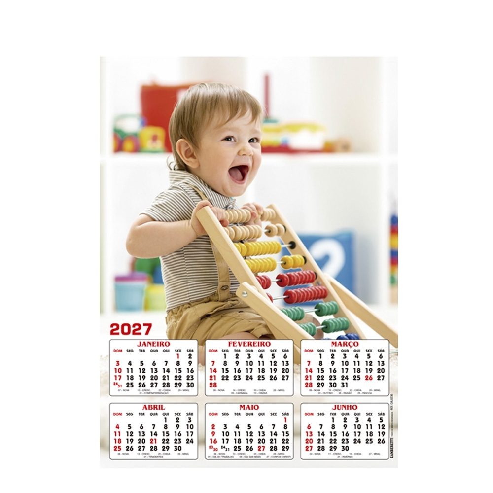 Folhinha em papel nobre 