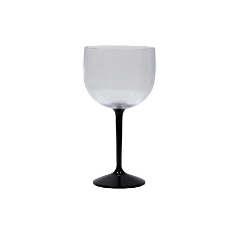 Taça Fun 550ml, com pé transparente colorido