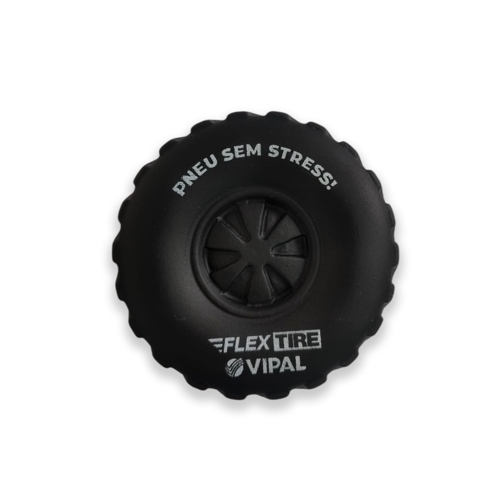 bolinha anti stress formato Pneu
