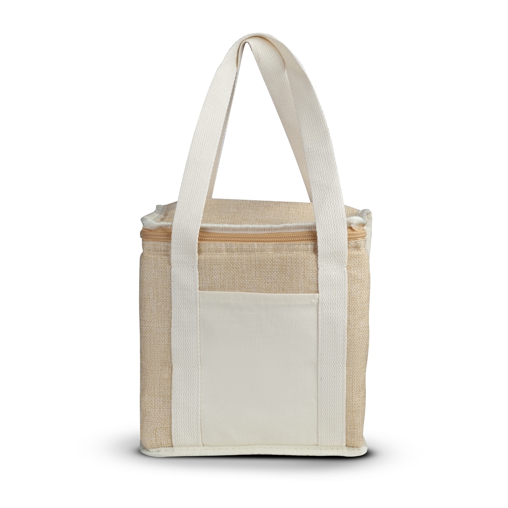 Bolsa Térmica em algodão e Juta sintética (21x19x15cm)