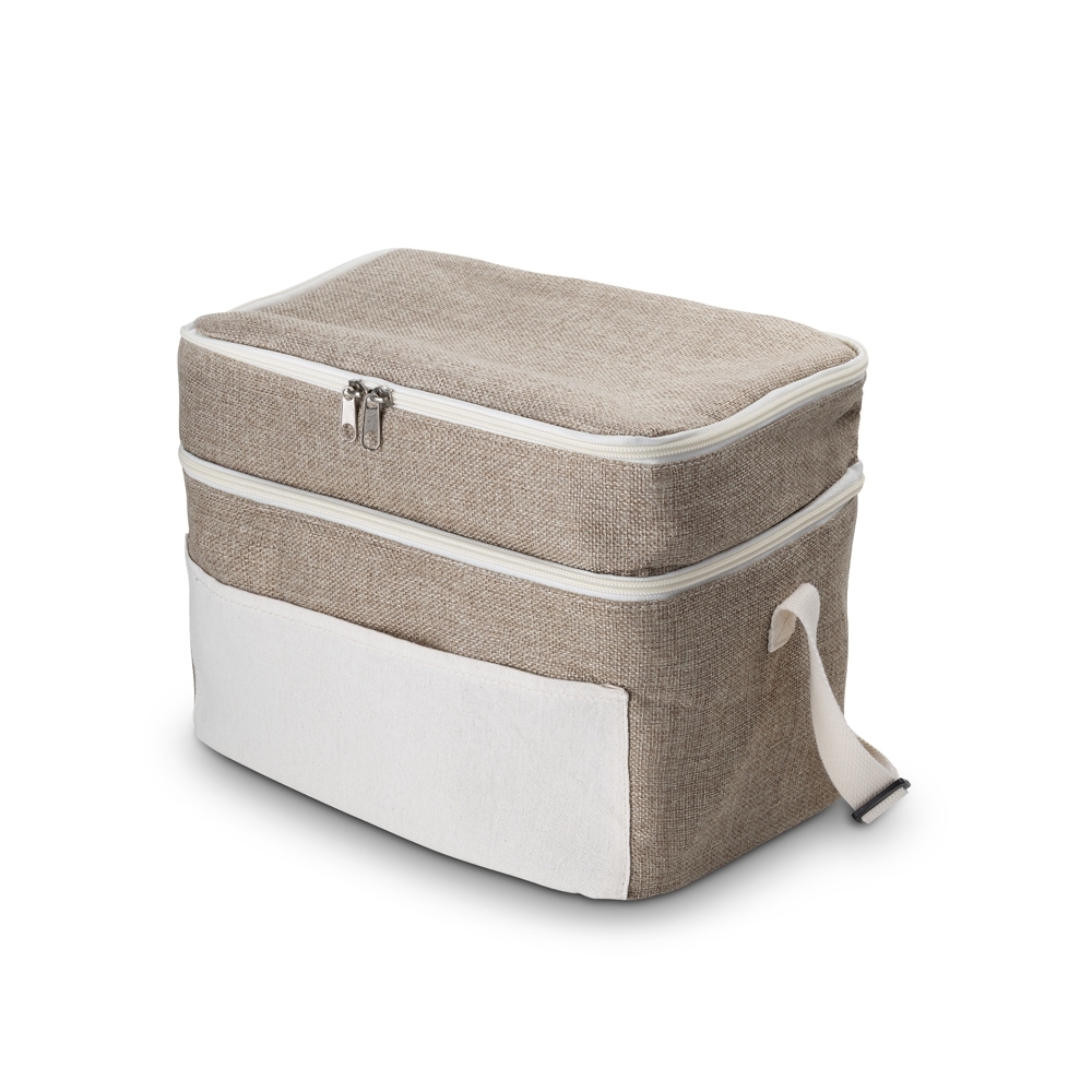 Bolsa Térmica em algodão e Juta sintética (24x30x20cm)